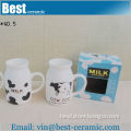 unique shape ceramic milk cup